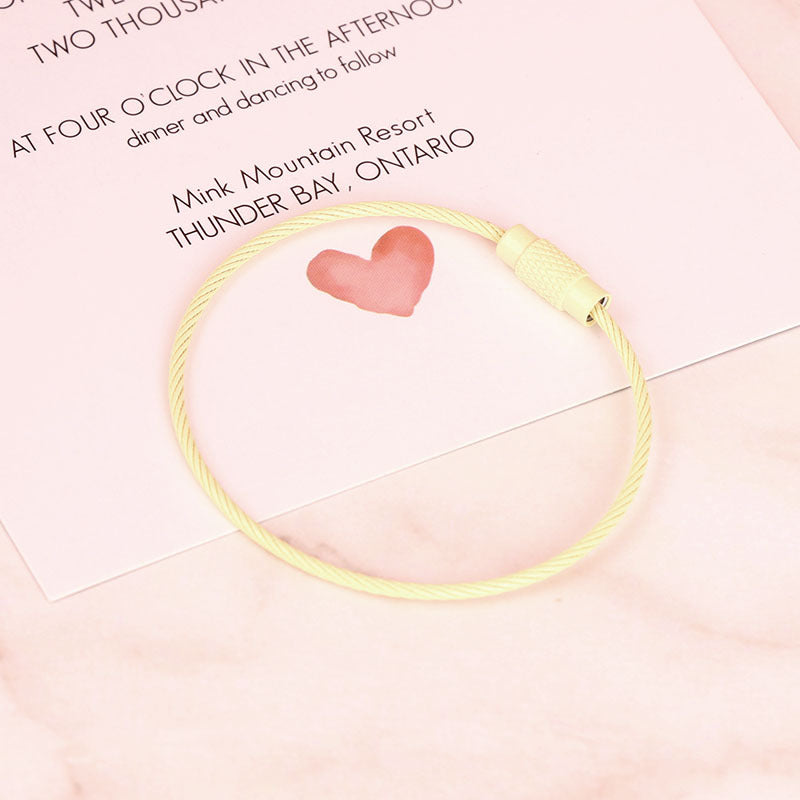 Wholesale Metal DIY Color Spray Painted Wire Ring Diameter 5cm Keychain Accessories
